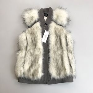 REBECCA TAYLOR Fab Faux Vest
